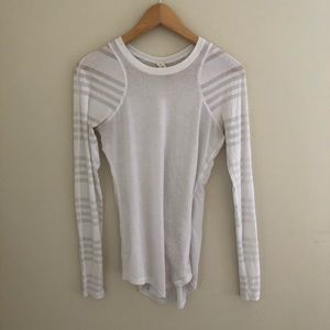 Lululemon long sleeve white top